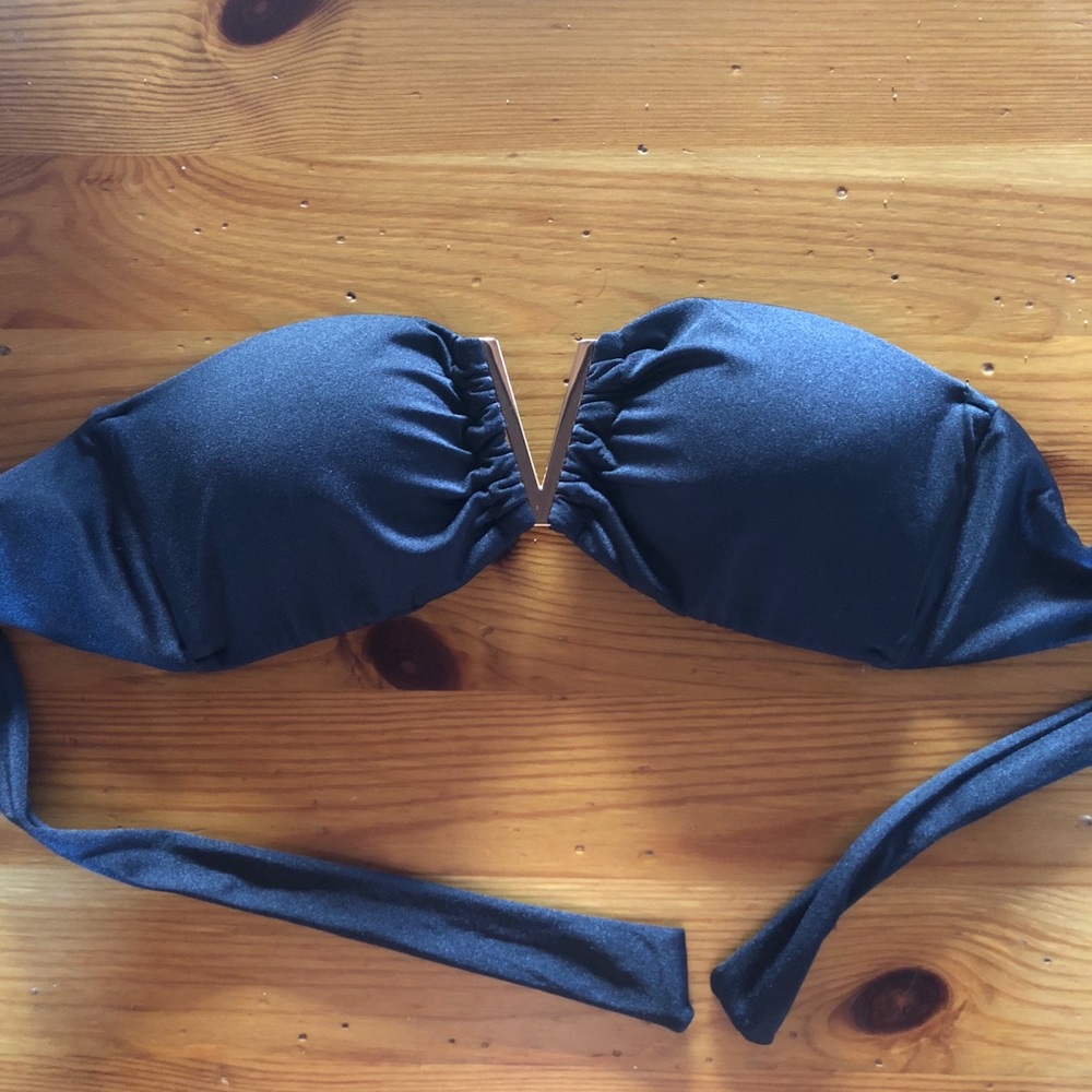 Victoria’s secret black tie bandeau top!